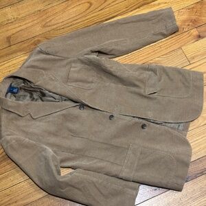 Ralph Lauren Corduroy Blazer for boys size 18 Plaid under cuffs